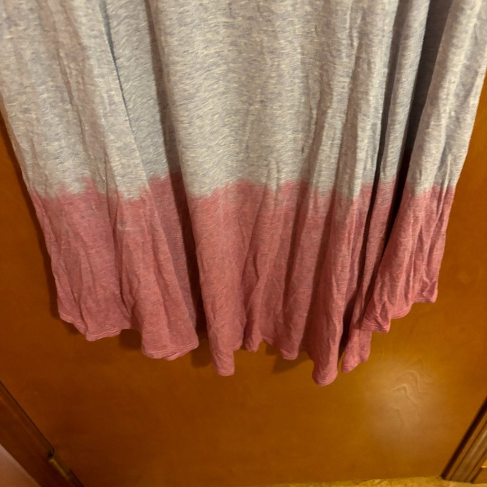 My Story casual Top Blue Gray Pink Stretchy Size Medium - Picture 11 of 12